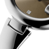 Buy Shop Gucci Guccissima Brown Dial Silver Steel Strap Watch For Women - YA134302 USA Online