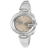 Buy Shop Gucci Guccissima Brown Dial Silver Steel Strap Watch For Women - YA134302 USA Online