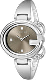 Buy Shop Gucci Guccissima Brown Dial Silver Steel Strap Watch For Women - YA134302 USA Online