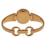 Buy Shop Gucci Guccissima Collection Quartz Black Dial Rose Gold Steel Strap Watch For Women - YA134509 USA Online