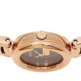 Buy Shop Gucci Guccissima Collection Quartz Black Dial Rose Gold Steel Strap Watch For Women - YA134509 USA Online