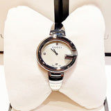 Buy Shop Gucci Guccissima Diamonds Mother of Pearl Dial Silver Steel Strap Watch For Women - YA134303 USA Online
