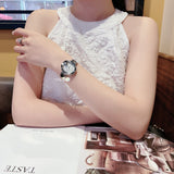 Buy Shop Gucci Guccissima Diamonds Mother of Pearl Dial Silver Steel Strap Watch For Women - YA134303 USA Online