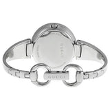 Buy Shop Gucci Guccissima Diamonds Mother of Pearl Dial Silver Steel Strap Watch For Women - YA134303 USA Online