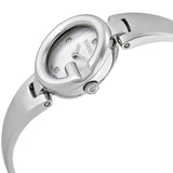 Buy Shop Gucci Guccissima Diamonds Mother of Pearl Dial Silver Steel Strap Watch For Women - YA134504 USA Online