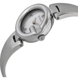 Buy Shop Gucci Guccissima Diamonds Mother of Pearl Dial Silver Steel Strap Watch For Women - YA134504 USA Online