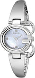 Buy Shop Gucci Guccissima Diamonds Mother of Pearl Dial Silver Steel Strap Watch For Women - YA134504 USA Online