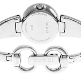 Buy Shop Gucci Guccissima Quartz Diamonds Brown Dial Silver Steel Strap Watch For Women - YA134503 USA Online
