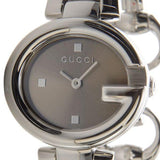 Buy Shop Gucci Guccissima Quartz Diamonds Brown Dial Silver Steel Strap Watch For Women - YA134503 USA Online