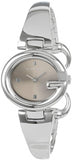 Buy Shop Gucci Guccissima Quartz Diamonds Brown Dial Silver Steel Strap Watch For Women - YA134503 USA Online