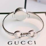 Buy Shop Gucci Guccissima Quartz Silver Dial Silver Steel Strap Watch For Women - YA134511 USA Online