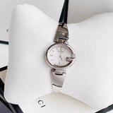 Buy Shop Gucci Guccissima Quartz Silver Dial Silver Steel Strap Watch For Women - YA134511 USA Online