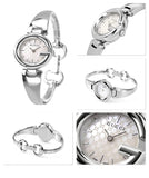 Buy Shop Gucci Guccissima Quartz Silver Dial Silver Steel Strap Watch For Women - YA134511 USA Online