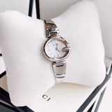Buy Shop Gucci Guccissima Quartz Silver Dial Silver Steel Strap Watch For Women - YA134511 USA Online