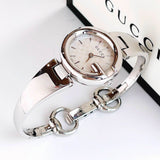 Buy Shop Gucci Guccissima Quartz Silver Dial Silver Steel Strap Watch For Women - YA134511 USA Online