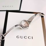 Buy Shop Gucci Guccissima Quartz Silver Dial Silver Steel Strap Watch For Women - YA134511 USA Online