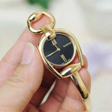 Buy Shop Gucci Horsebit Collection Black Dial Rose Gold Steel Strap Watch For Women - YA139507 USA Online
