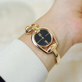 Buy Shop Gucci Horsebit Collection Black Dial Rose Gold Steel Strap Watch For Women - YA139507 USA Online