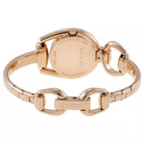 Buy Shop Gucci Horsebit Collection Black Dial Rose Gold Steel Strap Watch For Women - YA139507 USA Online