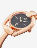 Buy Shop Gucci Horsebit Collection Black Dial Rose Gold Steel Strap Watch For Women - YA139507 USA Online