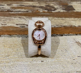 Buy Shop Gucci Horsebit Collection Diamonds Mother of Pearl Dial Rose Gold Steel Strap Watch For Women - YA139508 USA Online