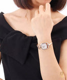 Buy Shop Gucci Horsebit Collection Diamonds Mother of Pearl Dial Rose Gold Steel Strap Watch For Women - YA139508 USA Online