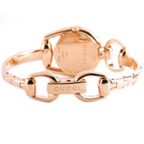 Buy Shop Gucci Horsebit Collection Diamonds Mother of Pearl Dial Rose Gold Steel Strap Watch For Women - YA139508 USA Online