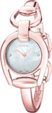 Buy Shop Gucci Horsebit Collection Diamonds Mother of Pearl Dial Rose Gold Steel Strap Watch For Women - YA139508 USA Online