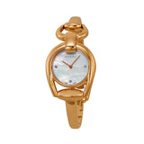 Buy Shop Gucci Horsebit Collection Diamonds Mother of Pearl Dial Rose Gold Steel Strap Watch For Women - YA139508 USA Online