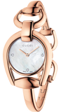 Buy Shop Gucci Horsebit Collection Diamonds Mother of Pearl Dial Rose Gold Steel Strap Watch For Women - YA139508 USA Online