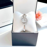 Buy Shop Gucci Horsebit Collection Diamonds Mother of Pearl Dial Silver Steel Strap Watch For Women - YA139505 USA Online
