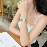 Buy Shop Gucci Horsebit Collection Diamonds Mother of Pearl Dial Silver Steel Strap Watch For Women - YA139505 USA Online