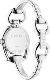 Buy Shop Gucci Horsebit Collection Diamonds Mother of Pearl Dial Silver Steel Strap Watch For Women - YA139505 USA Online