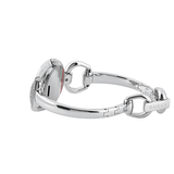 Buy Shop Gucci Horsebit Collection Diamonds Mother of Pearl Dial Silver Steel Strap Watch For Women - YA139505 USA Online