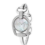 Buy Shop Gucci Horsebit Collection Diamonds Mother of Pearl Dial Silver Steel Strap Watch For Women - YA139505 USA Online