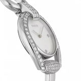Buy Shop Gucci Horsebit Collection Diamonds Mother of Pearl Dial Silver Steel Strap Watch For Women - YA139505 USA Online