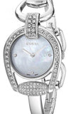 Buy Shop Gucci Horsebit Collection Diamonds Mother of Pearl Dial Silver Steel Strap Watch For Women - YA139505 USA Online