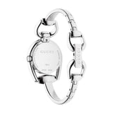 Buy Shop Gucci Horsebit Collection Diamonds Mother of Pearl Dial Silver Steel Strap Watch For Women - YA139506 USA Online