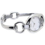 Buy Shop Gucci Horsebit Collection Diamonds Mother of Pearl Dial Silver Steel Strap Watch For Women - YA139506 USA Online
