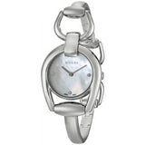 Buy Shop Gucci Horsebit Collection Diamonds Mother of Pearl Dial Silver Steel Strap Watch For Women - YA139506 USA Online