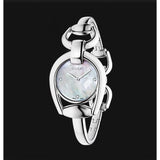 Buy Shop Gucci Horsebit Collection Diamonds Mother of Pearl Dial Silver Steel Strap Watch For Women - YA139506 USA Online