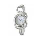 Buy Shop Gucci Horsebit Collection Diamonds Mother of Pearl Dial Silver Steel Strap Watch For Women - YA139506 USA Online