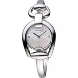 Buy Shop Gucci Horsebit Collection Diamonds Mother of Pearl Dial Silver Steel Strap Watch For Women - YA139506 USA Online