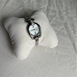 Buy Shop Gucci Horsebit Collection Diamonds Mother of Pearl White Dial Silver Steel Strap Watch For Women - YA139504 USA Online