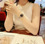 Buy Shop Gucci Horsebit Collection Mother of Pearl Black Dial Silver Steel Strap Watch For Women - YA139503 USA Online