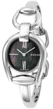 Buy Shop Gucci Horsebit Collection Mother of Pearl Black Dial Silver Steel Strap Watch For Women - YA139503 USA Online