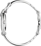 Buy Shop Gucci Horsebit Collection Quartz Brown Dial Silver Steel Strap Watch For Women - YA139501 USA Online