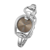 Buy Shop Gucci Horsebit Collection Quartz Brown Dial Silver Steel Strap Watch For Women - YA139501 USA Online