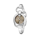 Buy Shop Gucci Horsebit Collection Quartz Brown Dial Silver Steel Strap Watch For Women - YA139501 USA Online
