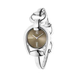 Buy Shop Gucci Horsebit Collection Quartz Brown Dial Silver Steel Strap Watch For Women - YA139501 USA Online